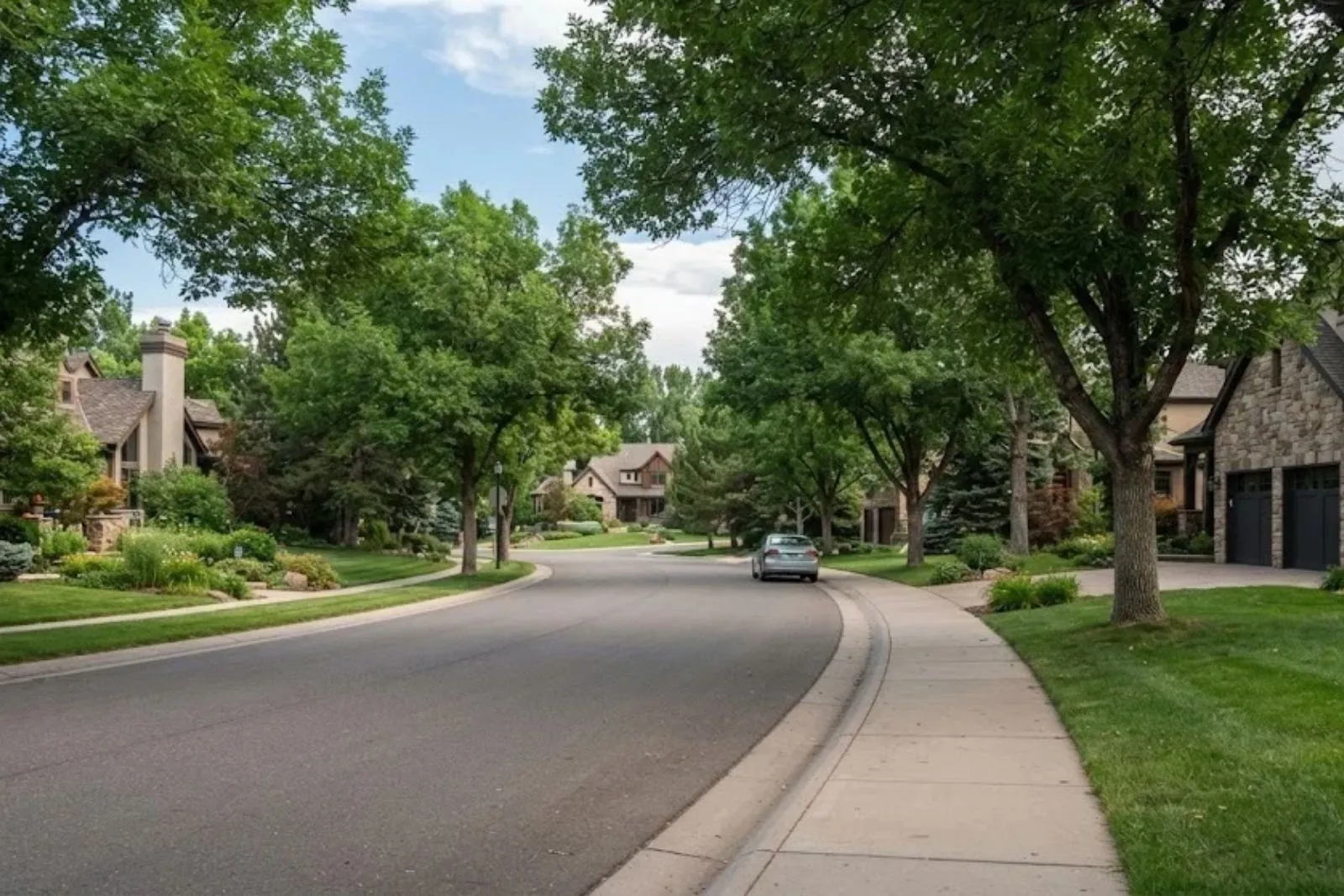 Residential neighborhood in Greenwood Village, CO